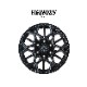 【4本ご注文で送料無料】 VALENTI 17インチ 6.5J アルミホイール&タイヤセット VIGOROUS ブラック FLYINGSTER VL001　215/60R17C(109/107S)【VTW17-VIBL-S04】