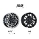 【4本ご注文で送料無料】 VALENTI 17インチ 6.5J アルミホイール&タイヤセット VIGOROUS ブラック FLYINGSTER VL001　215/60R17C(109/107S)【VTW17-VIBL-S04】