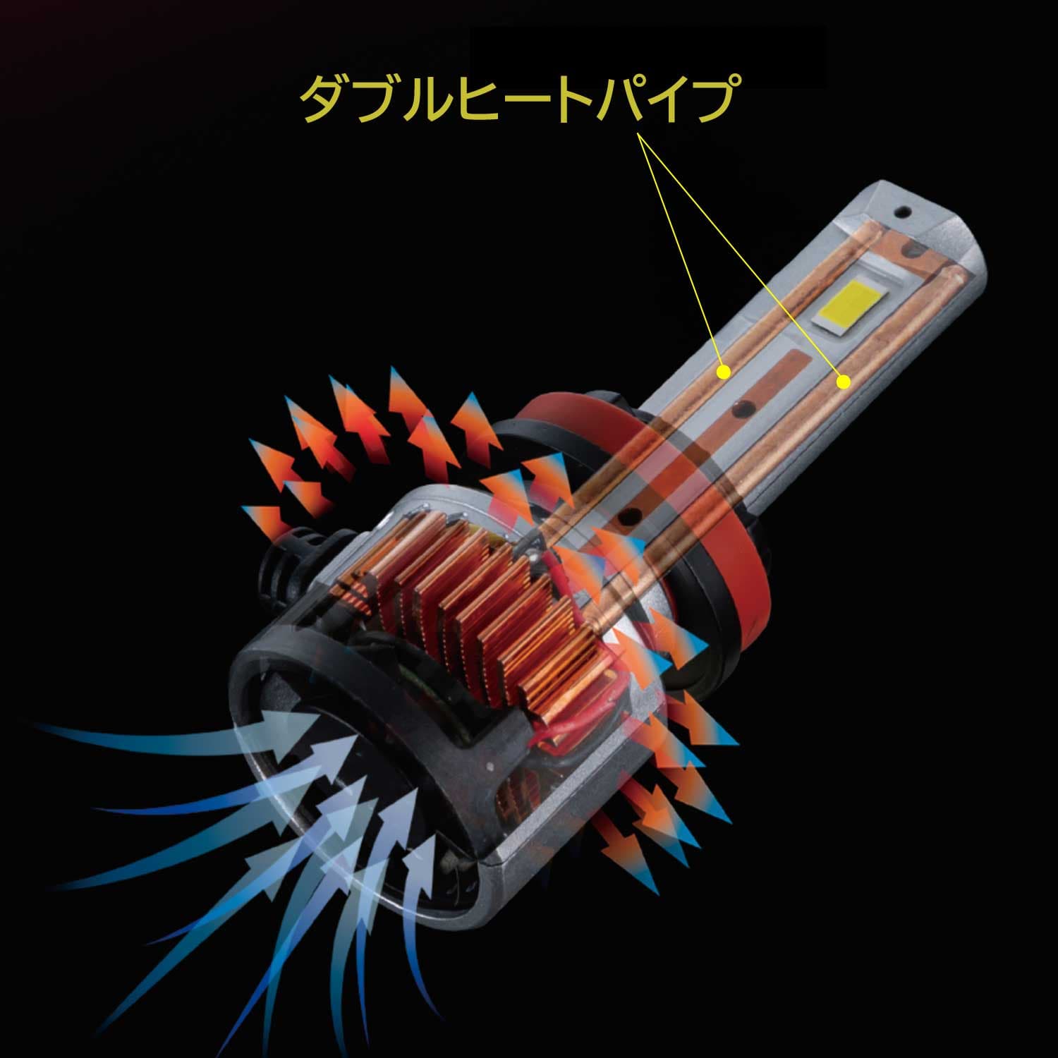 VALENTI ヴァレンティ ジュエル LEDヘッドバルブ　LZZシリーズ LZZ12 H8HB 6000K ２個入り 車検対応 ３年保証 【LZZ12-H8HB-60】 