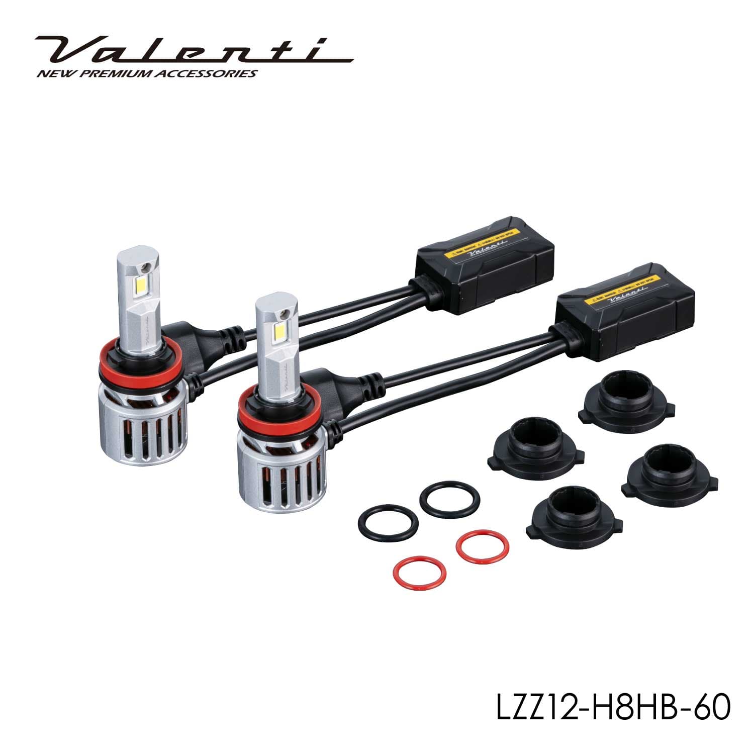 VALENTI ヴァレンティ ジュエル LEDヘッドバルブ　LZZシリーズ LZZ12 H8HB 6000K ２個入り 車検対応 ３年保証 【LZZ12-H8HB-60】 