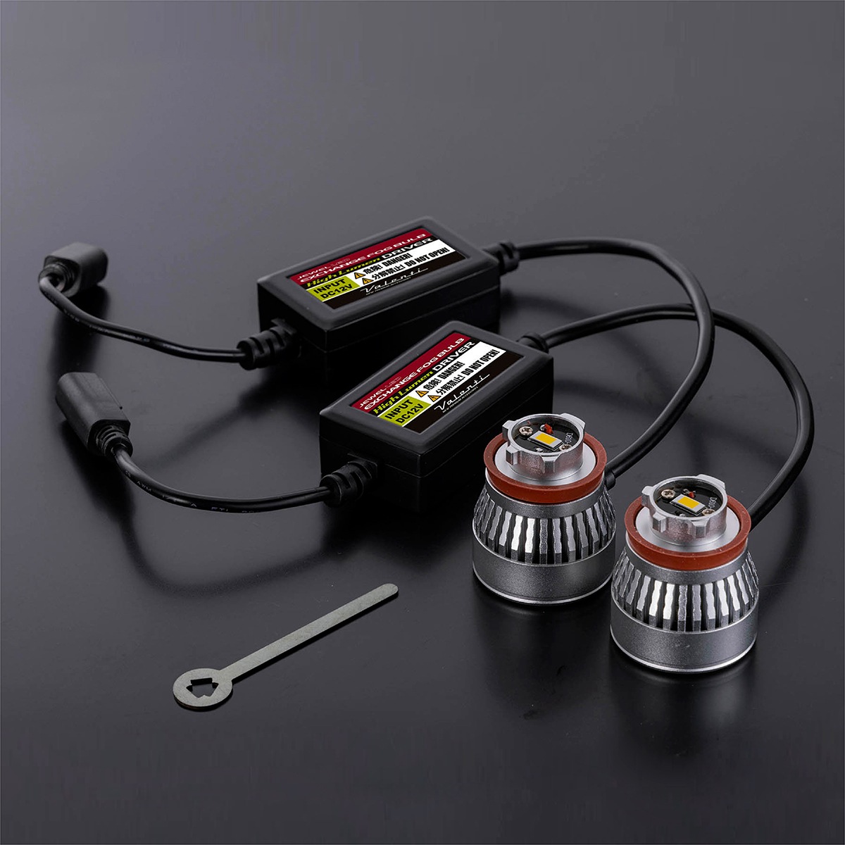 トヨタ車純正LEDフォグランプ交換用 Valenti ヴァレンティ ジュエルLED エクスチェンジフォグバルブ ハイルーメン 6500K 4000lm 車検対応 2年保証