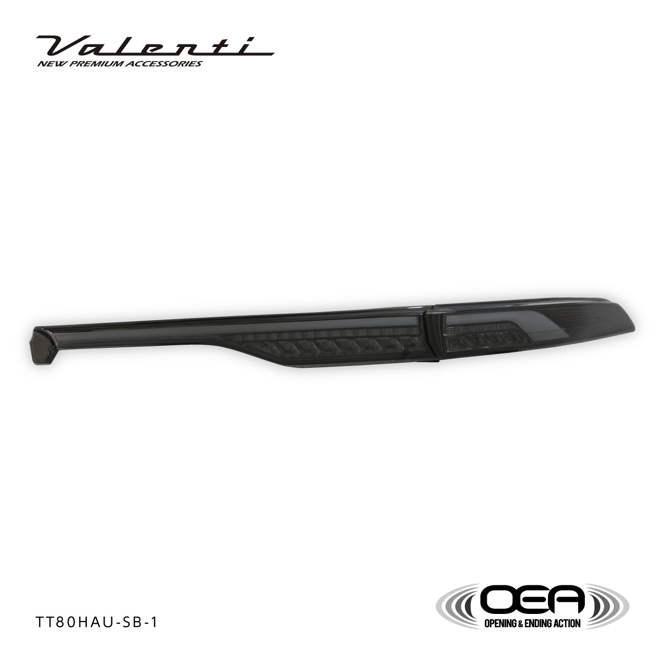 Valenti ヴァレンティ　ハリアー 80系 2020年6月-2022年8月登録車用 ジュエルLEDテールランプULTRA アッパー（上側）のみ OEA シーケンシャル 流れるウインカー 保安基準適合 Eマーク取得 1年保証 【TT80HAU】