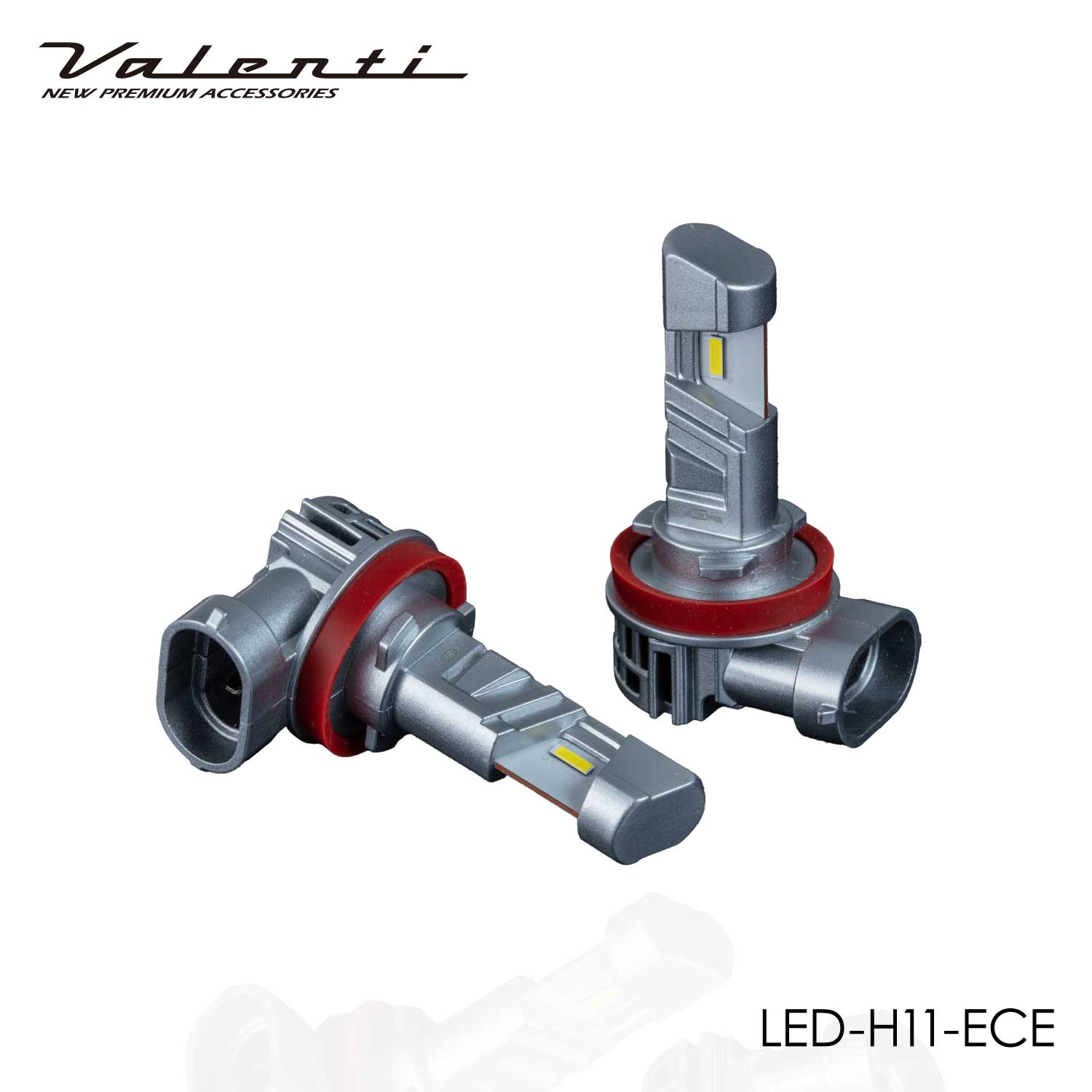 Valenti ヴァレンティ ECE認証取得 ジュエルLEDヘッド&フォグバルブ 2個入り H11 5500K 2700lm 車検対応 2年保証【LED-H11-ECE】