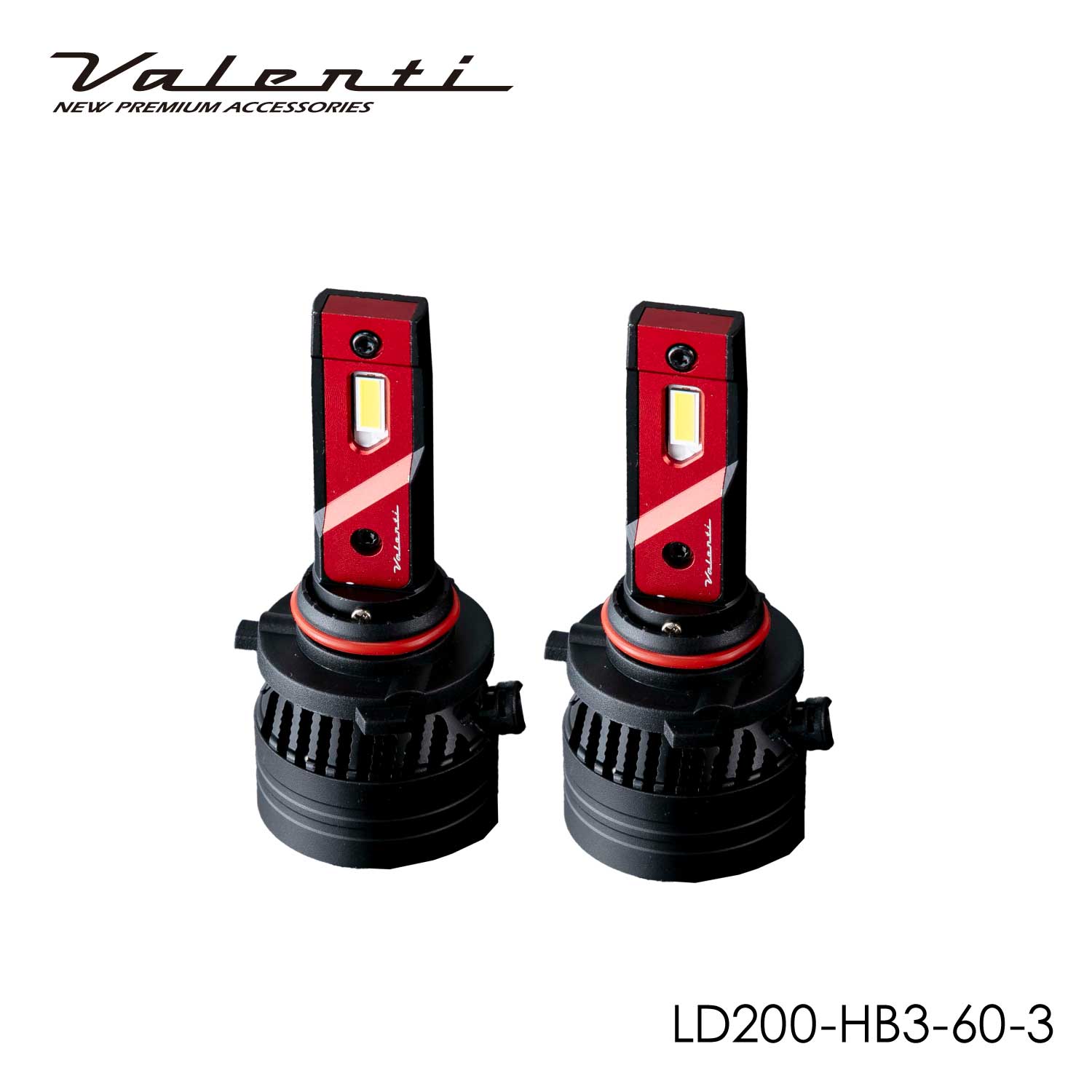 Valenti ヴァレンティ 200系ハイエース専用「11000lm」ジュエル LEDヘッドバルブ ハイビーム HB3 6000K 保安基準適合 2年保証【LD200-HB3-60-3】