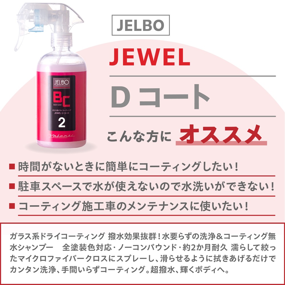 JELBO シャンプー・ガラス系コート・クロス3点セット 【SP-10】【BC-20】【GR-10】