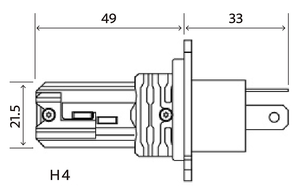 ヴァレンティモト 純正交換 H4 バイク led ヘッドバルブ RCシリーズ 2800K 2年保証【meb04-h4-28】【LEDバルブ】