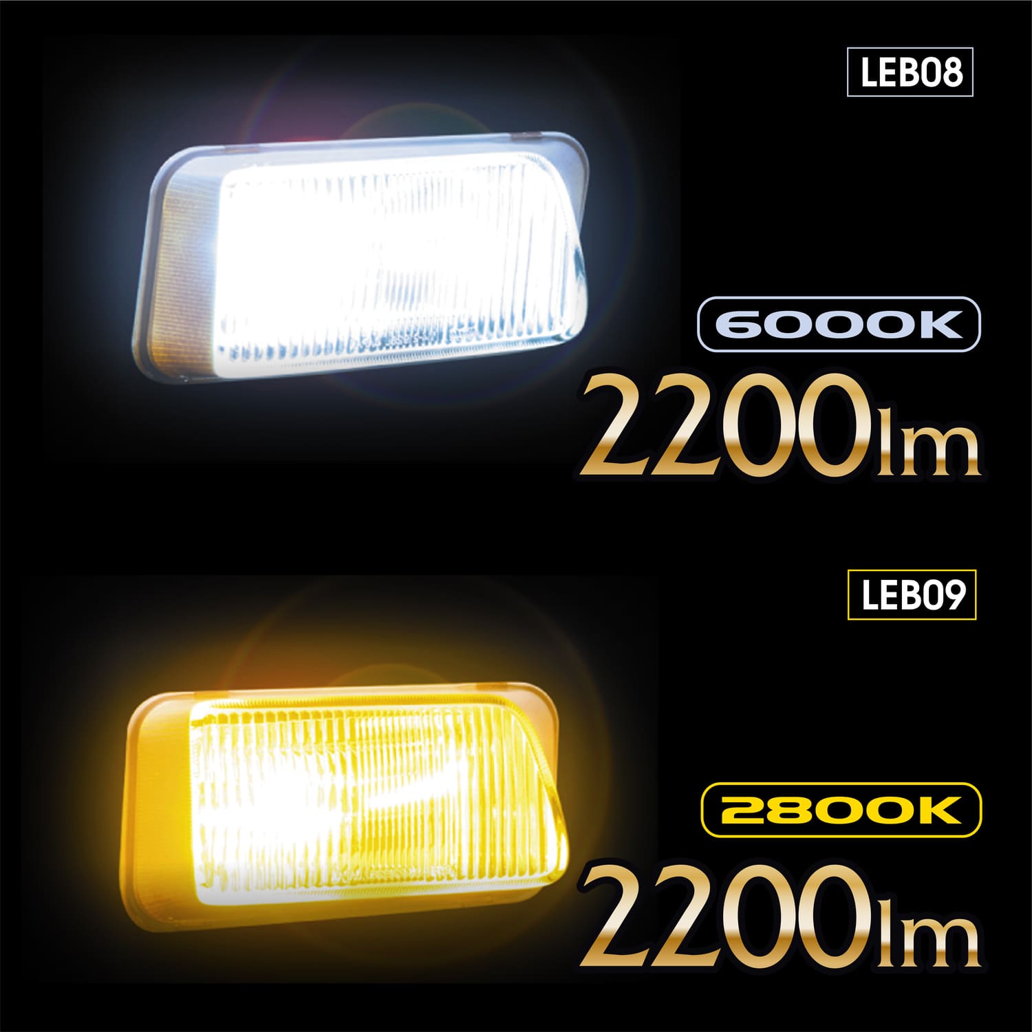 純正交換LEDヘッド＆フォグバルブRCシリーズ 6000K【H3】