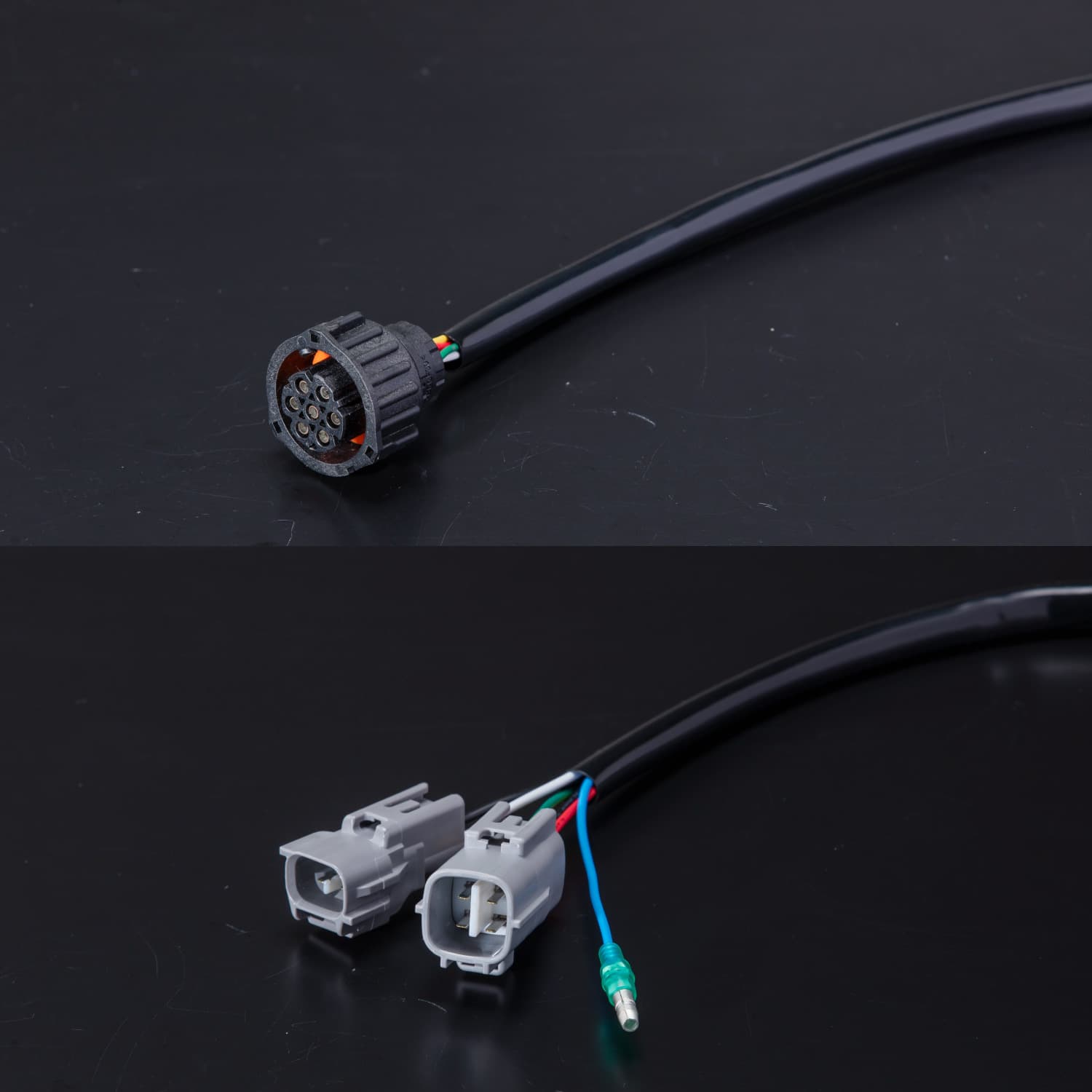花魁 OIRAN COMBO炎V 500用 ハーネス丸型 変換カプラー（2個入） 【OTH