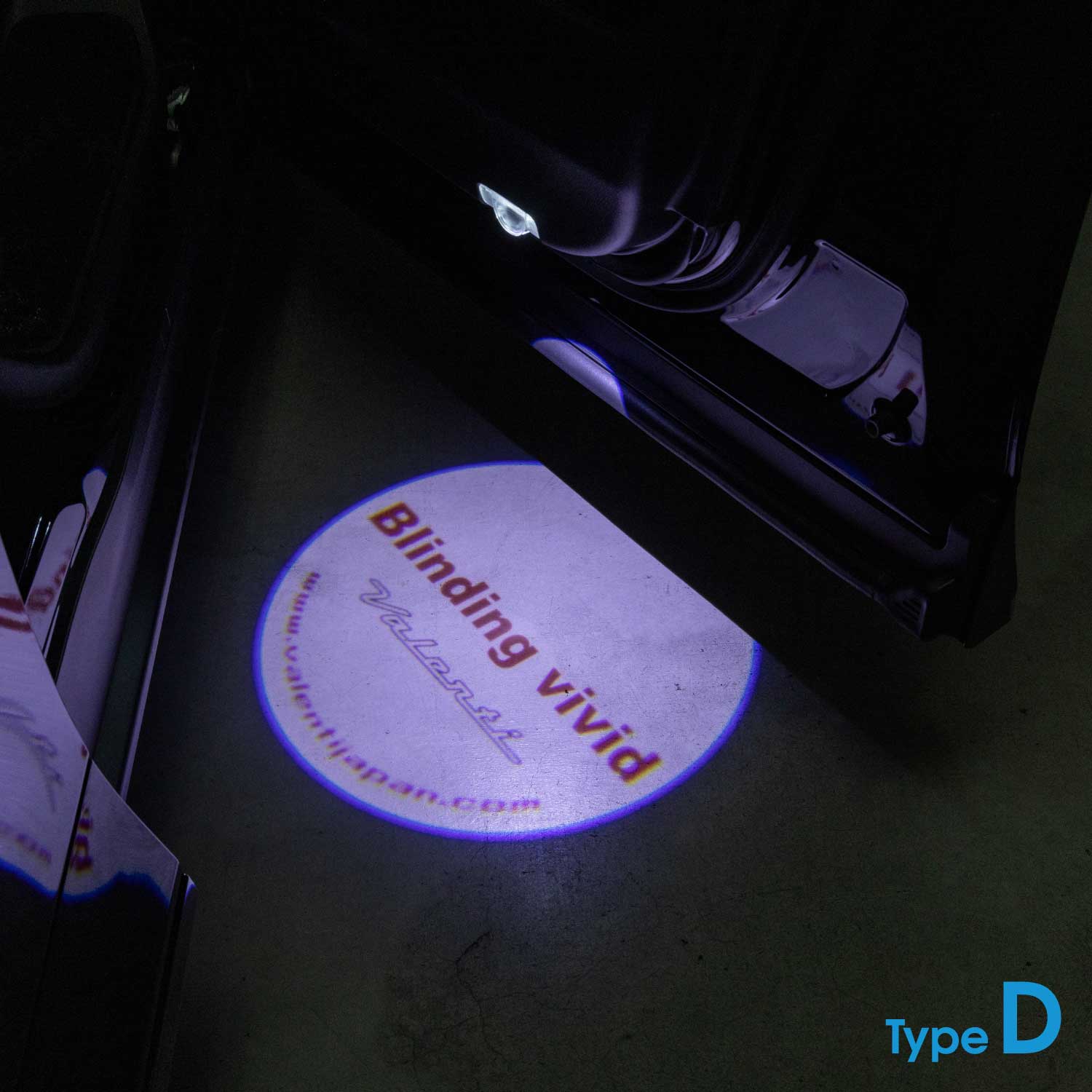 VALENTI(ヴァレンティ) ジュエルLEDプロジェクションカーテシランプ ドアウェルカムライト ロゴ投影 2個入 保安基準適合 1年保証【PCL】