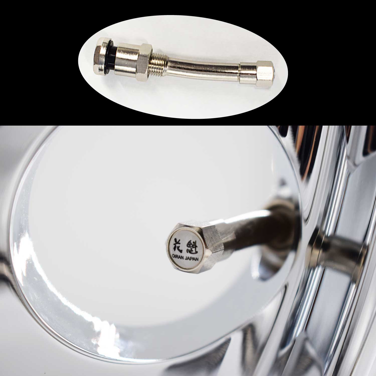 花魁(Oiran Japan) アルミホイール クロームメッキ 19.5x6.75/8穴 VIA JTW-T 規格適合 保証1年 [1個入] [OT-M1-195][OT-S1-195]※5～7営業日での発送