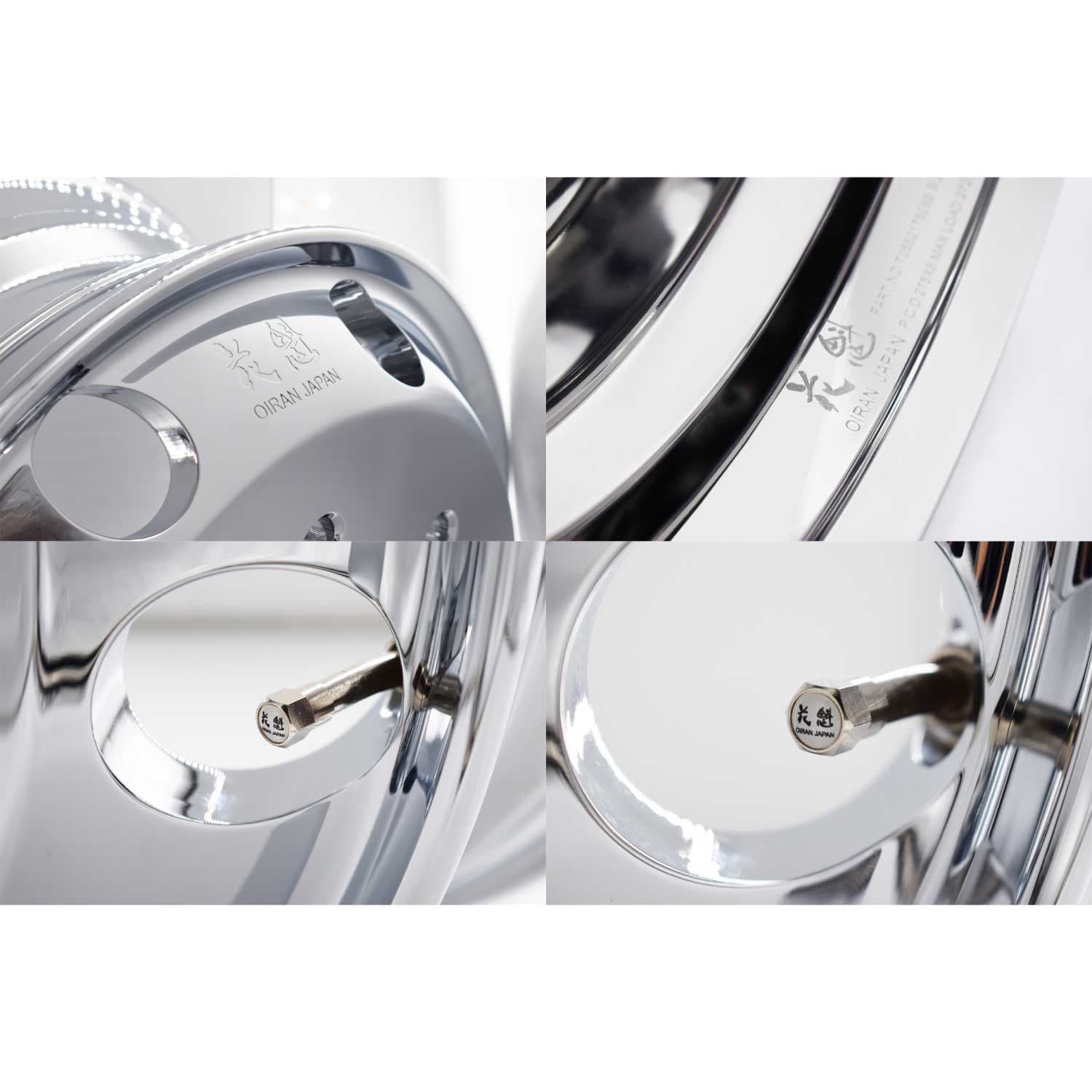 花魁(Oiran Japan) アルミホイール クロームメッキ 19.5x6.75/8穴 VIA