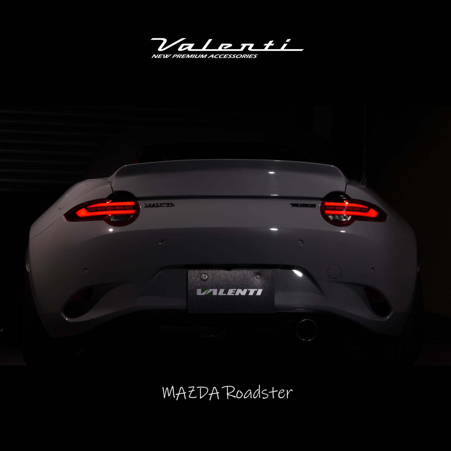【補修用・片側のみ】Valenti ヴァレンティ マツダ ロードスター ジュエルLED テールランプ レッドレンズ/グロスブラック ULTRA 1年保証【TMNDRU-RG-2】