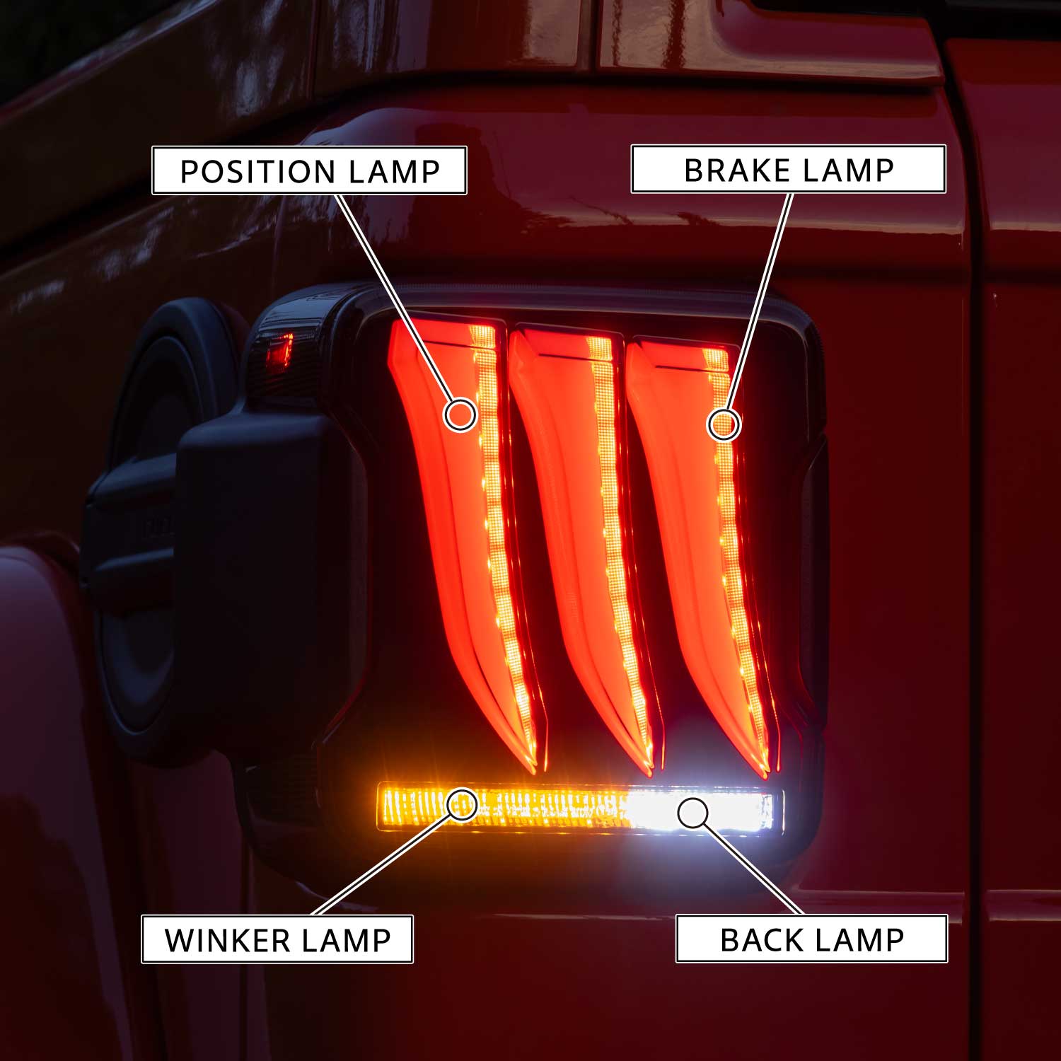 【補修用・片側のみ】Valenti ヴァレンティ JEEPラングラー(JL系)ジュエルLEDテールランプULTRA ライトスモーク/グロスブラック 1年保証【TJJLWGLU-SG-1】