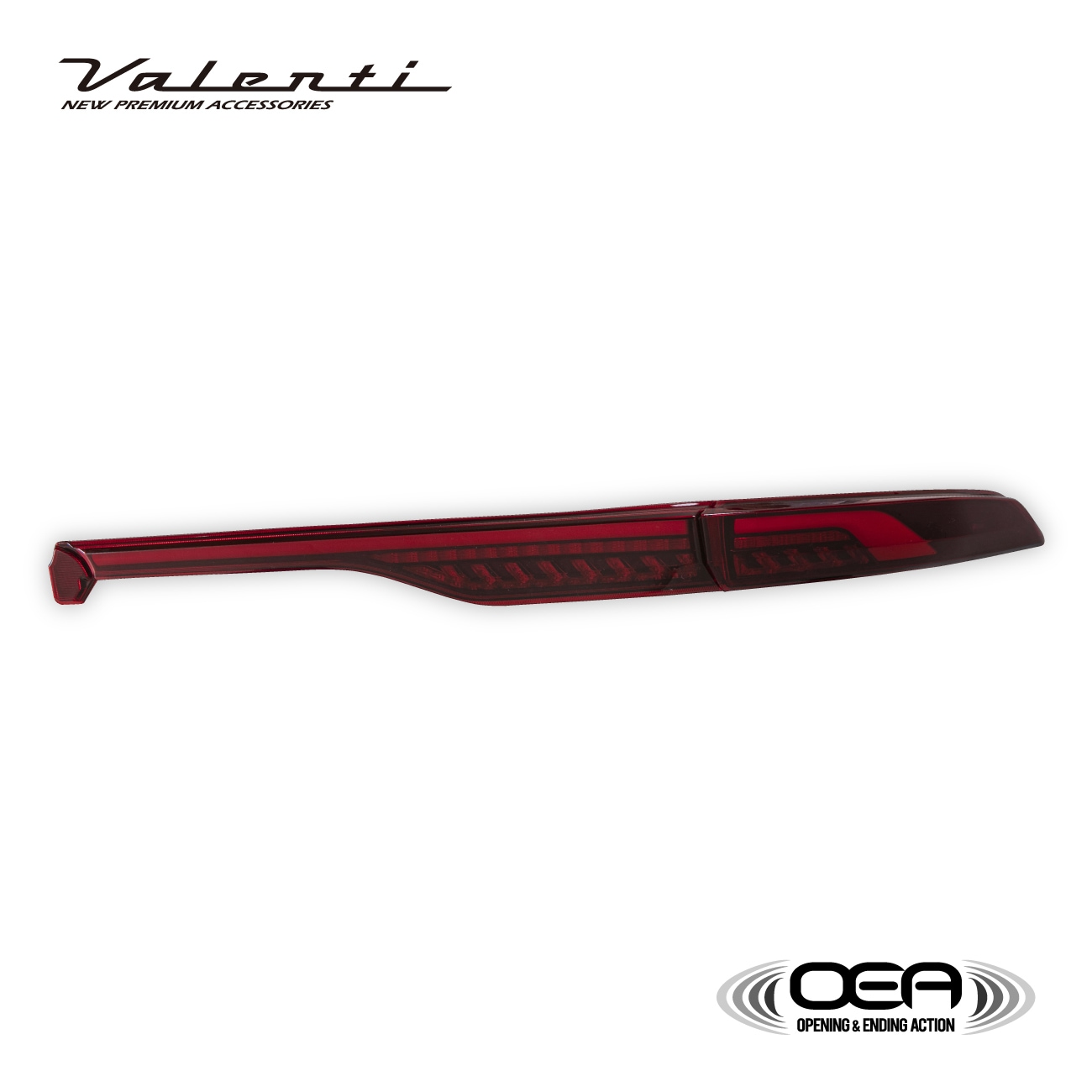 【補修用・片側のみ】Valenti ヴァレンティ ハリアー 80系 2022年9月以降登録車用 ジュエルLEDテールランプULTRA アッパー（上側）のみ OEA シーケンシャル 流れるウインカー 1年保証 レッドレンズ/ブラック【TT80HAU-RG-2】