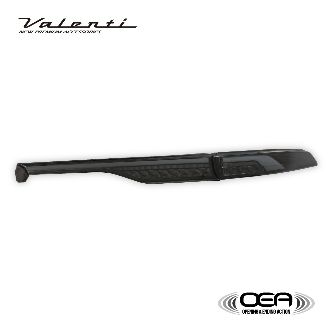 【補修用・片側のみ】Valenti ヴァレンティ ハリアー 80系 2022年9月以降登録車用 ジュエルLEDテールランプULTRA アッパー（上側）のみ OEA シーケンシャル 流れるウインカー 1年保証 ライトスモーク/ブラッククローム【TT80HAU-SB-2】