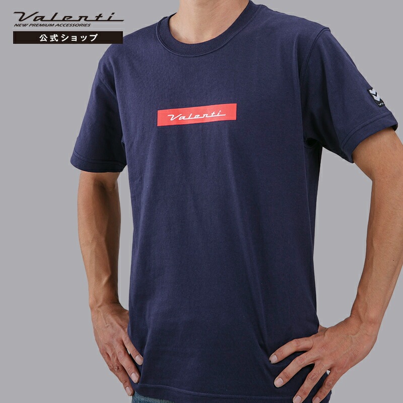 Valenti ヴァレンティ 【公式ショップ限定】 ロゴプリント Tシャツ 2022年 夏物 新作 7.1オンス ボックスロゴ ホワイト ブラック ネイビー ライトオリーブ ダークキャメル  メンズ