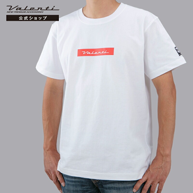 Valenti ヴァレンティ 【公式ショップ限定】 ロゴプリント Tシャツ 2022年 夏物 新作 7.1オンス ボックスロゴ ホワイト ブラック ネイビー ライトオリーブ ダークキャメル  メンズ