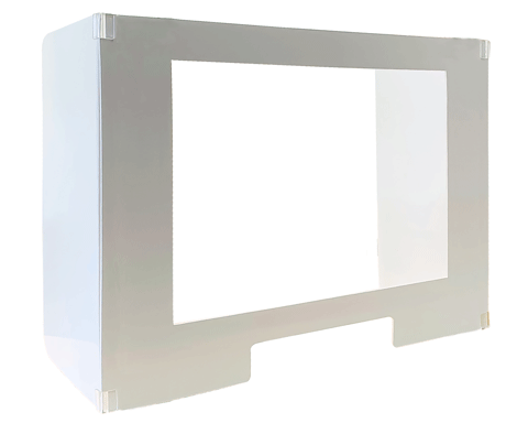 飛沫防止パーテーション　窓ありタイプ　Ｌ(幅900mm)　送料無料