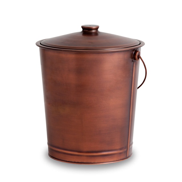 アラスメタル社製　灰取りバケツ大　アンティーク アッシュコンテナ アラスメタル アンティーク アッシュコンテナ（大）