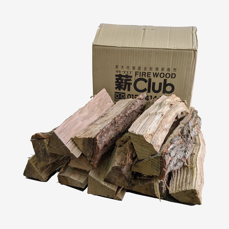 ナラ乾燥薪36cm大中割 Sボックス