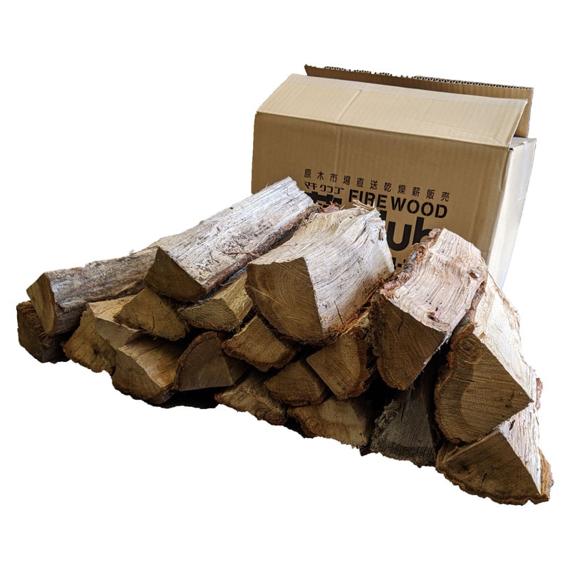 ナラ乾燥薪26cm大中割 Sボックス