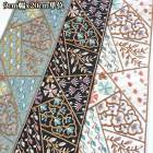 9cm幅 再入荷なし幅広インド刺繍リボン 幅広パッチワーク風ブレード 特大幅小花柄刺繍リボン 帯紐和装着物装飾資材 ハンドメイドがま口財布 ポーチ作り 営業日即日発送 