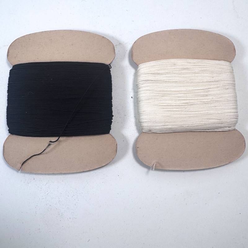 アンティークデットストック 富士工房 青富士 120ヤード 手縫い糸 ブラック ホワイト　家庭糸 アクセサリーパーツ 営業日即日発送