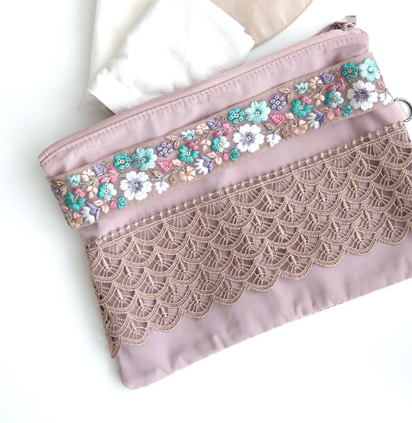 4.5cm幅 カラフルカラー レトロフラワーインド花柄リボン チュール刺繍リボン インドリボン最安値 営業日即日発送