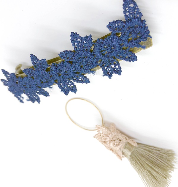 2.5cm幅 光沢ボタニカルレーステープ リーフレース ケミカルレース 葉っぱ ケミカルレース ボタニカル 刺繍レース ブレード レーステープ ハンドメイド バッグアレンジ 推し活 デコ トレカケース ぬい服 韓国雑貨 衣装 装飾 手芸 営業日即日発送 [ワールデザインmakiras 全商品商用可 リボンレース卸]