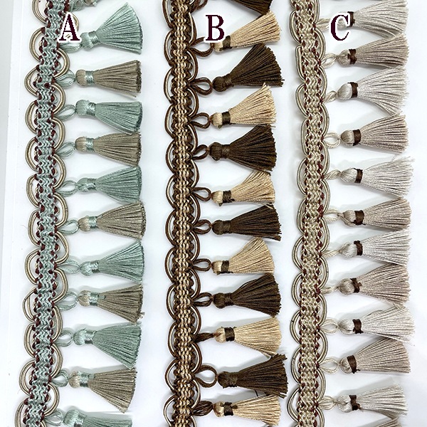 7cm前後 光沢特大タッセルテープ 艶タッセルブレード バックチャーム ピアスパーツ カーテン留め具 装飾資材 営業日即日発送 