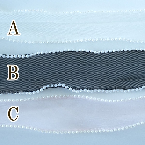 3.5cm幅 パール付きレースリボン シフォンリボン バックチャーム リボンチャーム キンブレリボン 量産系地雷系ファッションアクセサリー ケミカルレース お人形ドレス 和装ヘアアクセサリー ヘアゴム髪飾り ヘッドドレス 営業日即日発送 