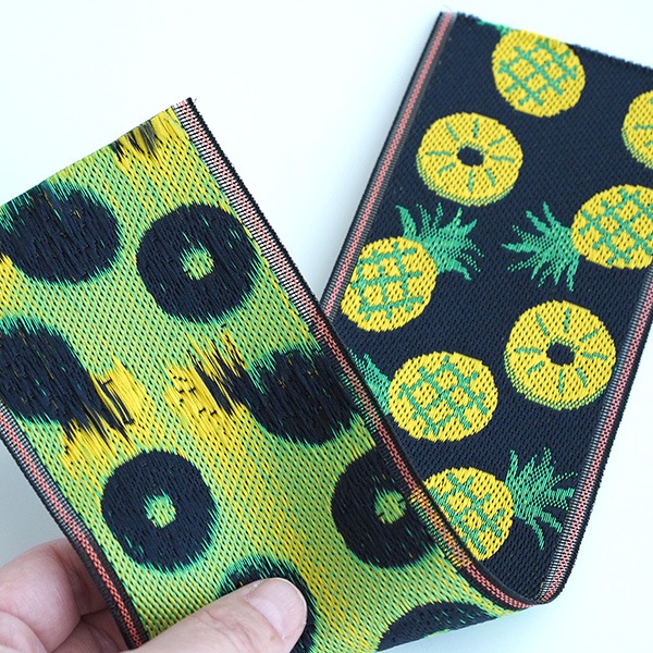 7.5cmから8cm幅 畳ヘリリボン 日本製リボン 畳縁テープ 太幅リボン 特大幅チロリアンテープ キンブレリボン ボウタイ作り バックチャーム 花柄キウイレモンフルーツ柄リボン  【※卸対象外製品】営業日即日発送 