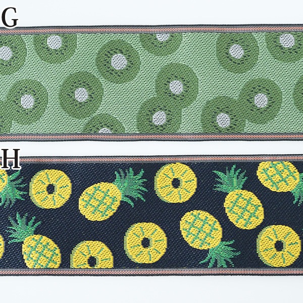 7.5cmから8cm幅 畳ヘリリボン 日本製リボン 畳縁テープ 太幅リボン 特大幅チロリアンテープ キンブレリボン ボウタイ作り バックチャーム 花柄キウイレモンフルーツ柄リボン  【※卸対象外製品】営業日即日発送 