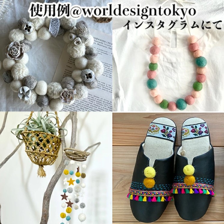 直径約1cm 10個セット カラフルポンポンパーツ 無地 ハンドメイドボンボンパーツ アクセサリーヘアゴム 営業日即日発送 