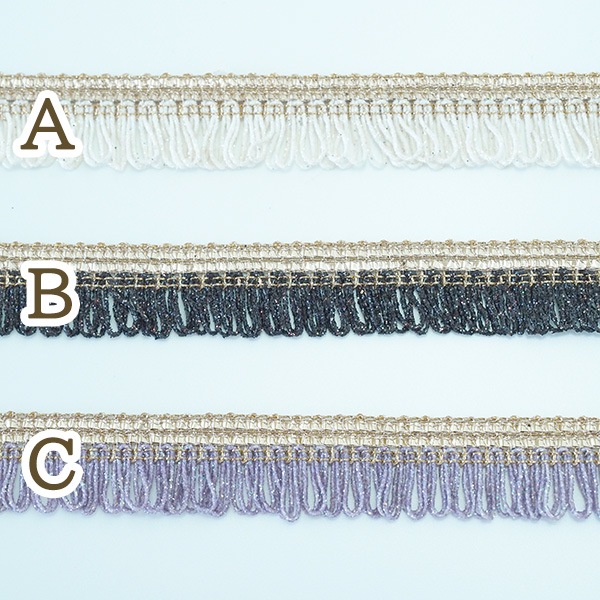 約1.5cm幅 インドラメフープフリンジテープ 光沢リボンブレード カチューシャヘアポニー資材販売 営業日即日発送 