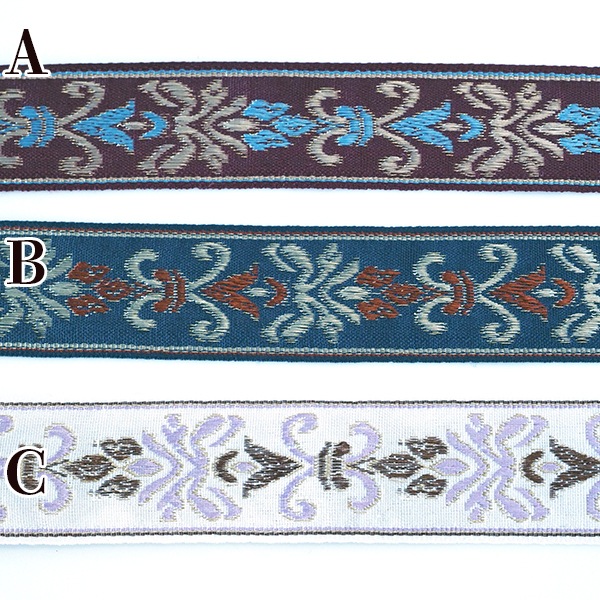 約3cm幅 なめらか光沢モチーフプリントリボン 細幅手芸用テープ チロリアンテープ 花柄刺繍リボンブレード チロルテープ 営業日即日発送 