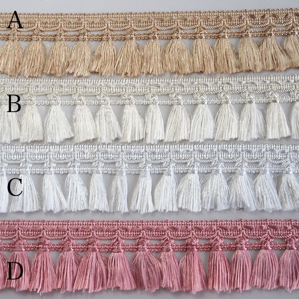 5cm 特大幅 日本製なめらかタッセル ブレード シルク風 サテン タッセルテープ カーテン バックチャーム フリンジバック ピアス 営業日即日発送 