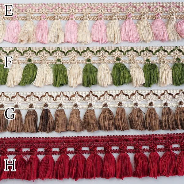 5cm 特大幅 日本製なめらかタッセル ブレード シルク風 サテン タッセルテープ カーテン バックチャーム フリンジバック ピアス 営業日即日発送 
