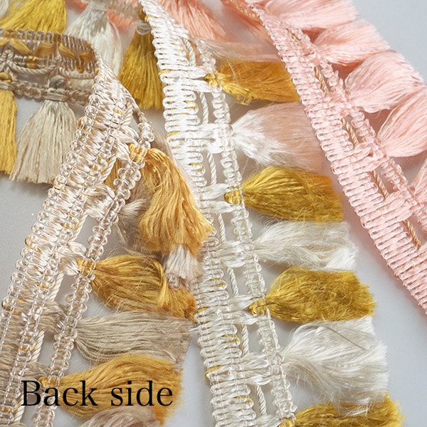 5cm 特大幅 日本製なめらかタッセル ブレード シルク風 サテン タッセルテープ カーテン バックチャーム フリンジバック ピアス 営業日即日発送 