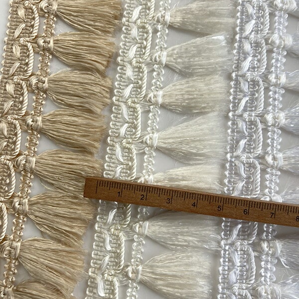 5cm 特大幅 日本製なめらかタッセル ブレード シルク風 サテン タッセルテープ カーテン バックチャーム フリンジバック ピアス 営業日即日発送 