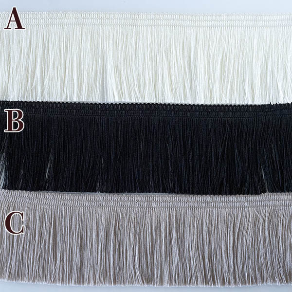 8cm幅ゴージャス特大幅 日本製光沢なめらかフリンジテープ 艶カーテンタッセル資材 営業日即日発送 