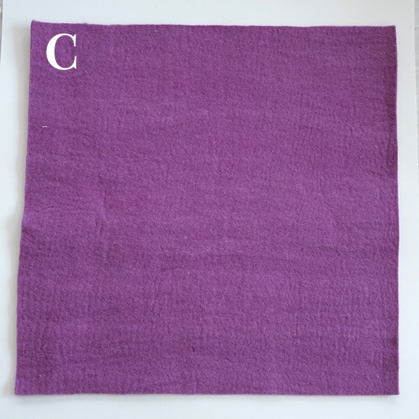 【50×50cm】ウール100％ フェルトシート 特大 羊毛フェルト 厚手 フェルト 生地 カットクロス ハンドメイド 手芸 DIY クラフト バッグ 帽子 インソール マット 工作営業日即日発送[ワールデザインmakiras 全商品商用可 リボンレース卸]