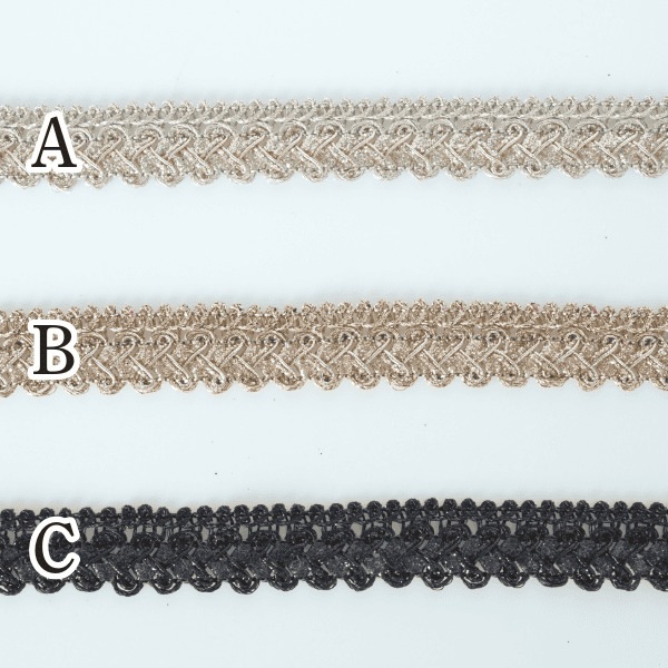 1.2cm幅 ラメレースリボン メッシュリボン メタリックカラーリボン ラメリボンブレード ダンス衣装 営業日即日発送