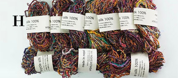 リサイクルシルク毛糸250gセット 手芸用毛糸 指編み ネパール毛糸 シルクヤーン ラッピングリボン インテリア ファンシーヤーン 営業日即日発送 【※卸対象外製品】