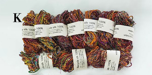 リサイクルシルク毛糸250gセット 手芸用毛糸 指編み ネパール毛糸 シルクヤーン ラッピングリボン インテリア ファンシーヤーン 営業日即日発送 【※卸対象外製品】