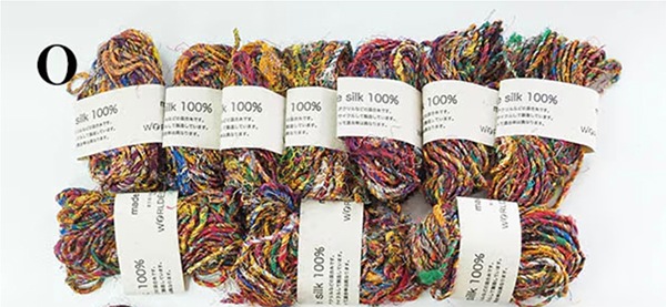 リサイクルシルク毛糸250gセット 手芸用毛糸 指編み ネパール毛糸 シルクヤーン ラッピングリボン インテリア ファンシーヤーン 営業日即日発送 【※卸対象外製品】