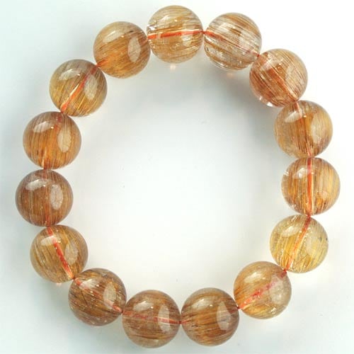 高品質レッドルチルクォーツブレスレット(AAA)｜マライカ公式通販