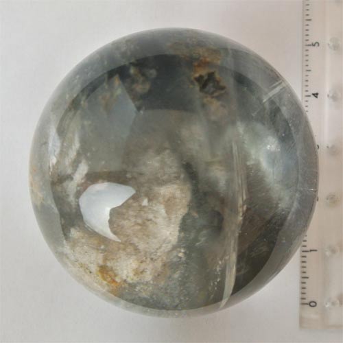 上質ホワイトガーデンインクルージョン水晶球｜マライカ公式通販