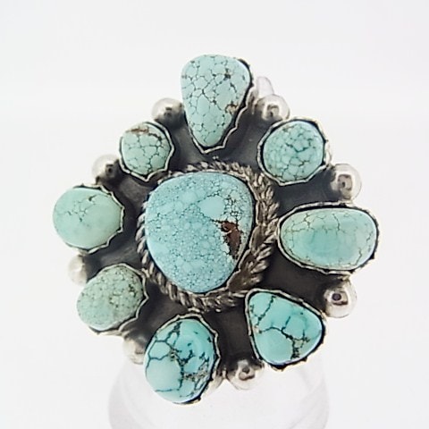 最終 スティーブアルビソ リング 14号 ナンバーエイトターコイズ