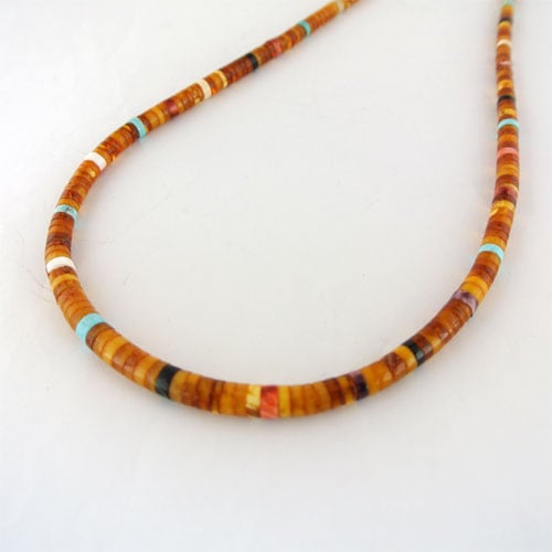  lovato ヒシ　ネックレス サント・ドミンゴ族：Lupe Lovato ターコイズ ヒシネックレス